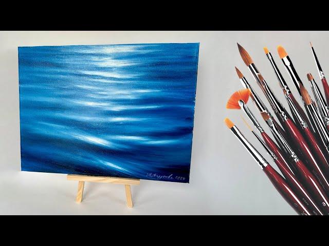 РЕАЛИСТИЧНАЯ ВОДА МАСЛОМ | Как нарисовать море | OIL PAINTING WATER TIME LAPSE