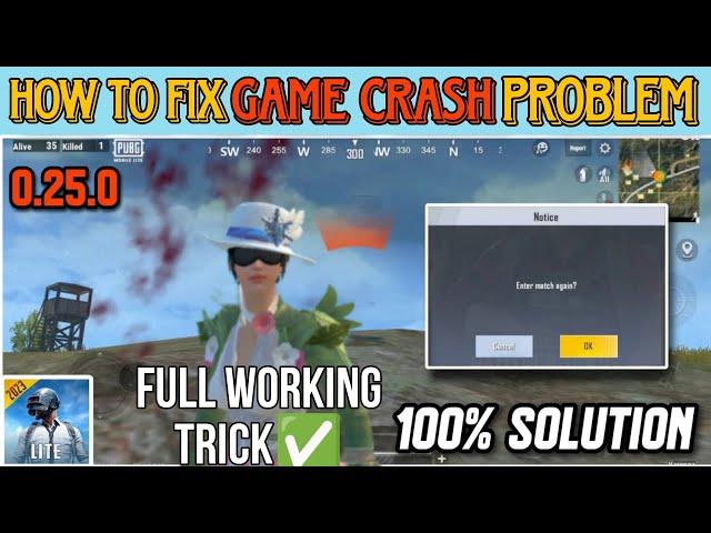 Pubg Mobile Lite Crash Problem Solved Crash Fix New Trick | How To Fix Crash Problem In Pubg Lite.