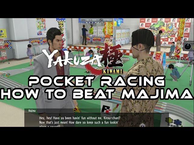 Yakuza Kiwami I How To Beat Majima At Pocket Racing I PS4 Pro