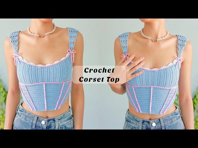 Crochet Fairy Corset Top Tutorial | Chenda DIY