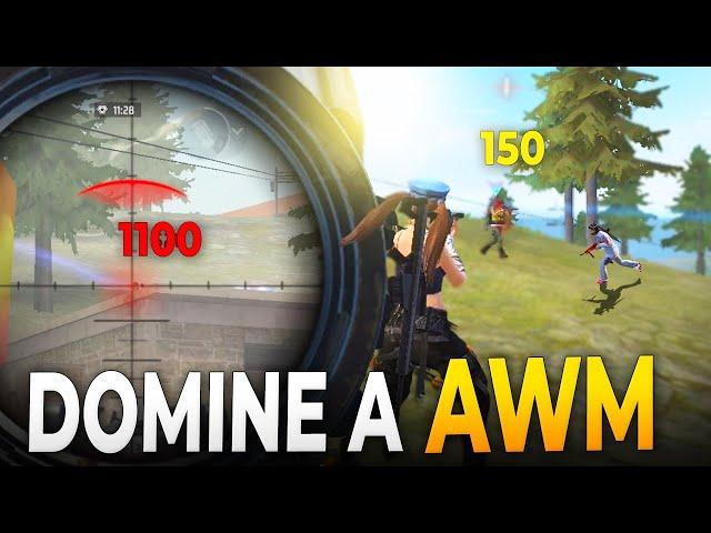 APRENDA COMO JOGAR DE AWM NO FREE FIRE MOBILE E DOMINE TODAS AS SNIPERS!! FREE FIRE DICAS