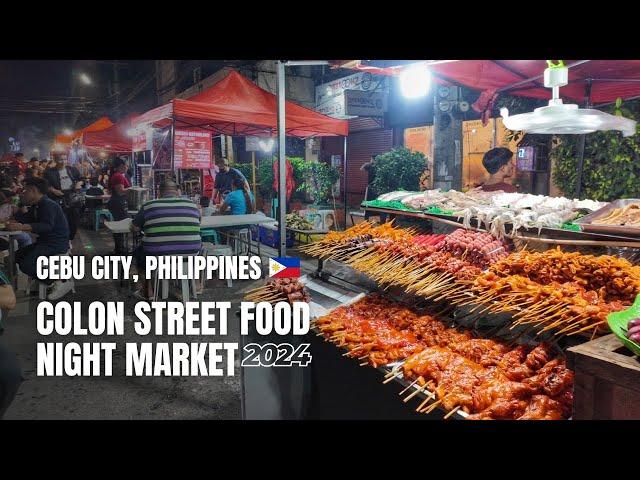  Colon Street Food Night Market | Walking Tour Cebu, Philippines | December 16, 2024