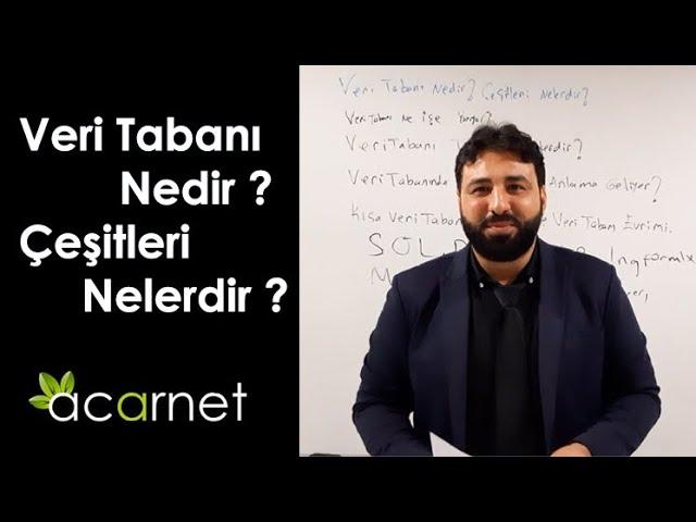 Veritabanı Nedir ? Çeşitleri Nelerdir ?