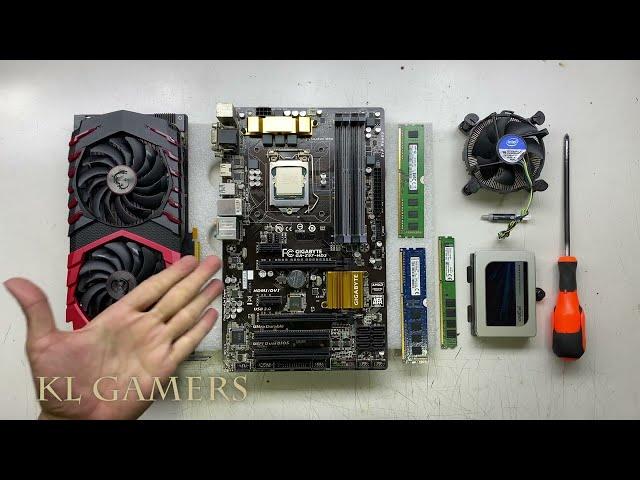 intel Core i7 4790 GIGABYTE GA-Z97-HD3 MSI GTX1070Ti Satisfying Gaming PC Build