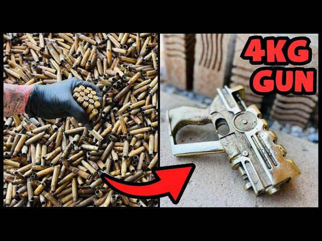 Casting A Gun - Bullet Casings - Fifth Element - ASMR Metal Melting - Trash To Treasure - BigStackD