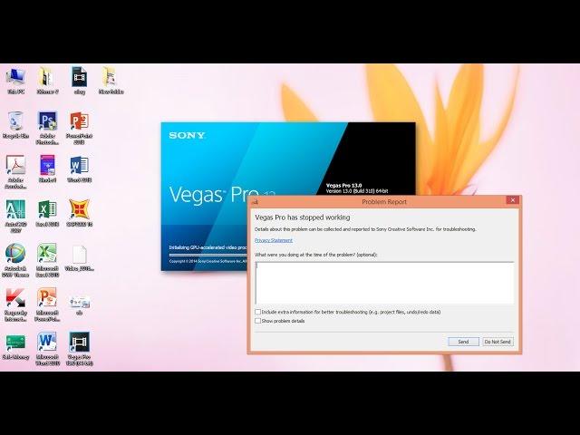 Vegas Pro has stopped working - How to fix Sony Vegas Pro 12, 13