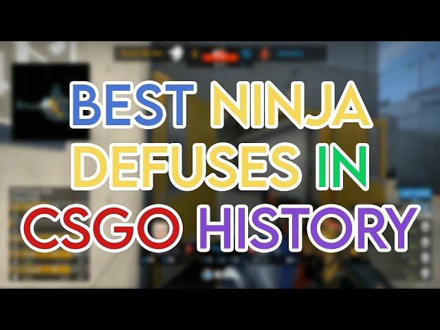 BEST NINJA DEFUSES IN CSGO HISTORY