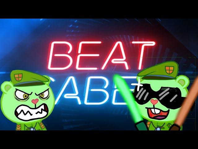 Flippy and Fliqpy Play Beat Saber #flippy #fliqpy #Happytreefriends