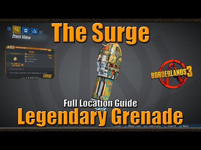 Borderlands 3 | The Surge | Legendary Grenade | Full Location guide