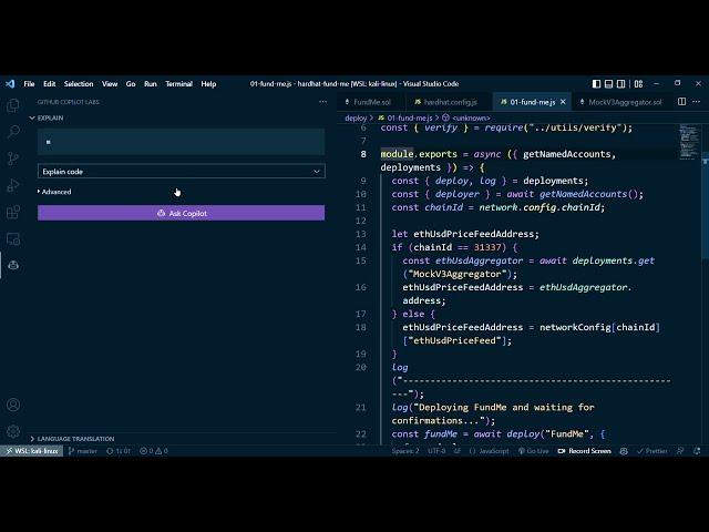 Visual Studio Code - Github Copilot Labs