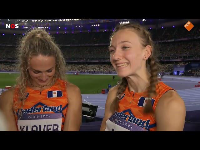 Femke Bol, Lieke Klaver and TeamNL• Interview Dutch TV Women's 4x400m •  Olympic Silver Medal 