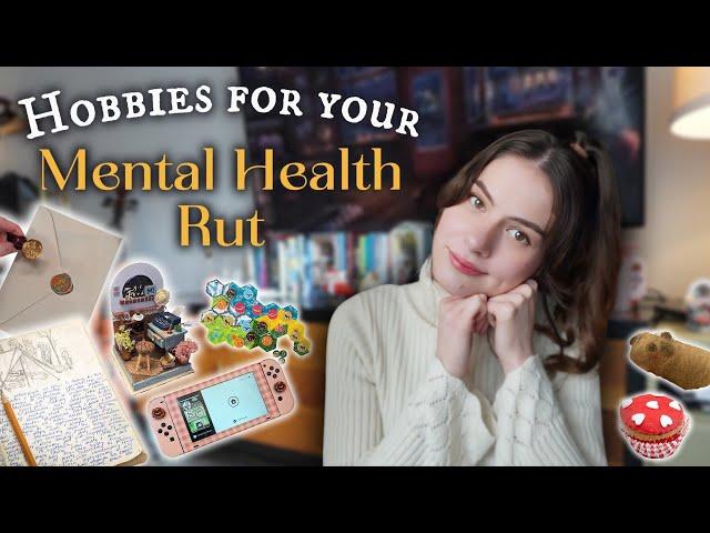 Cozy Hobbies for your Mental Health Rut ️ list of 20+ beginner activities for bad days