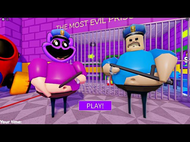 New Game CATNAP BARRY'S PRISON RUN! Scary OBBY Walkthrough#roblox #obby