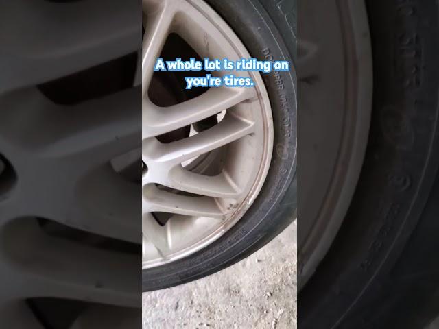 A whole lot is riding on your tires #mechanic #automobile #automotive #inspection