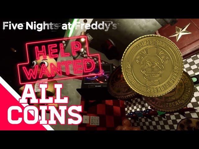 FNaF VR: Help Wanted (Flat-Mode) [Walkthrough] || All 30 Coin Locations + Exotic Butters Secret