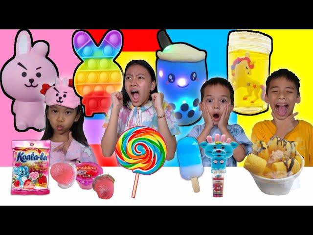 PILIH MAINAN VIRAL SESUAI MAKANAN 1 WARNA ! POP IT, BONEKA BOBA,BT21, SLIME! Heboh..