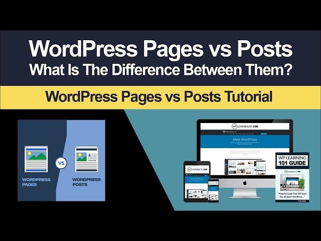 What's The Difference Between Pages And Posts On WordPress (Step By Step Tutorial)