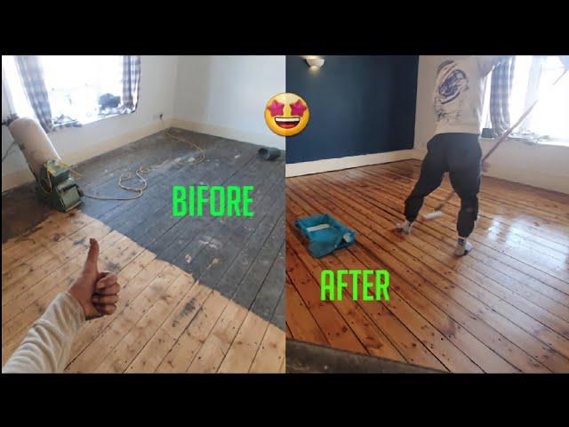 How to Fix old Hardwood floor - Refinishing, Staining, and Varnish Matt