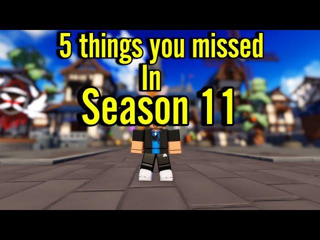 5 THINGS YOU MISSED IN ROBLOX BEDWARS SEASON 11!