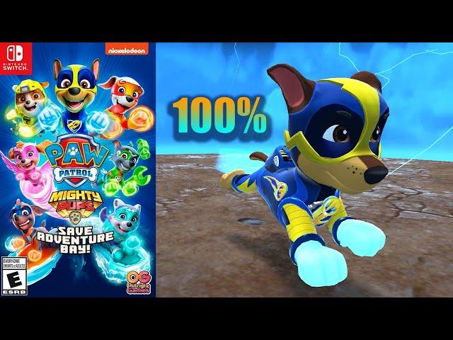 Paw Patrol: Mighty Pups Save Adventure Bay [80] 100% Switch Longplay