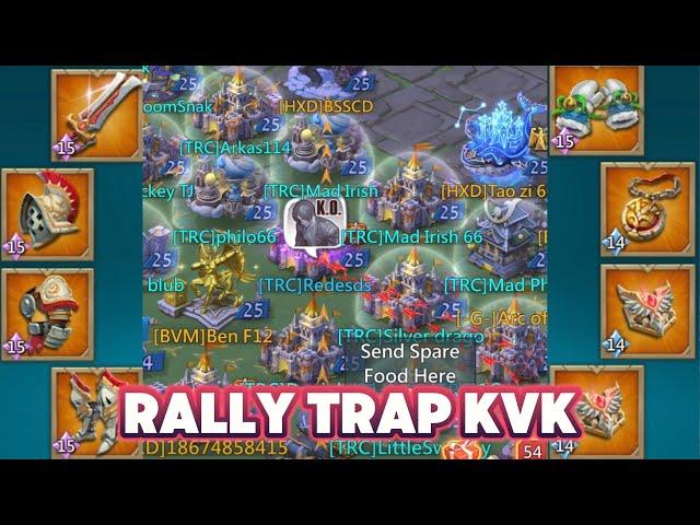 4 Way KvK Highlights. Rally Trap Vs Mixed Rallies. Maxed Account. Lords Mobile