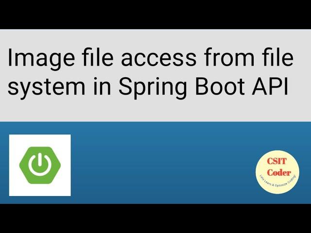 How to access Image from file system in Spring Boot | How to read file from Server in Spring Boot