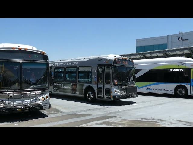 4K Metro Liner 45C CompoBus 8217 Departs In El Monte Station