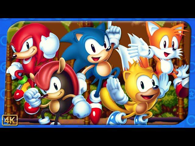 Sonic Mania Plus ⁴ᴷ Encore Mode 100% (All Chaos Emeralds & Characters)