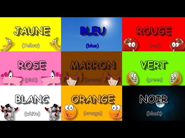  La Chanson des Couleurs  French Colors Song  Les Couleurs en Français  Learn French Basics 