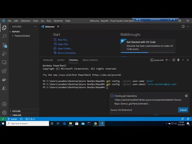 Azure DevOps - Git, Repo & VS Code