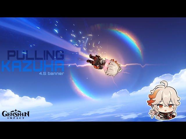 kazuha pull  As F2p genshin 4.5 banner and leveling up | genshin impact | 2024