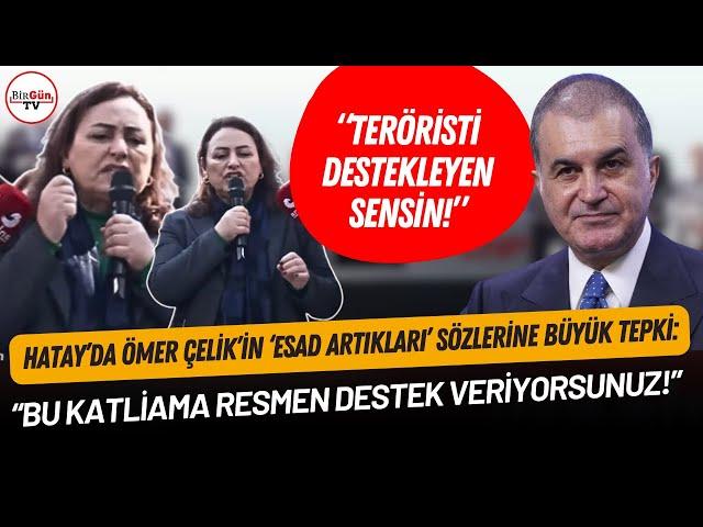 Hatay’da AKP’li Ömer Çelik’in Alevi katliamı ile ilgili ‘Esad artıkları’ sözlerine büyük tepki!