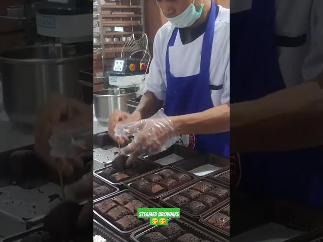 Steamed brownies yummy.... #youtubeshorts #shortvideo #shorts #pastry #bakery #baker