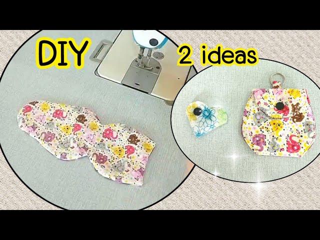 2 Pattern|Very easy sewing idea! Teaching how to sew a coin purse | keychain purse | coin purse