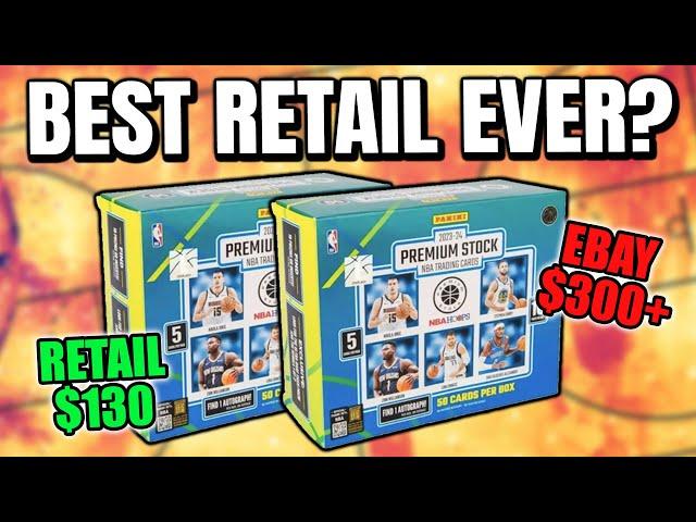 BEST RETAIL BOX EVER?  | 2023-24 Panini Hoops Premium Stock Premium Box