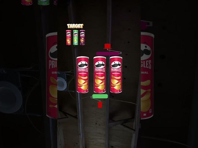 Matching the pringles in the right colors