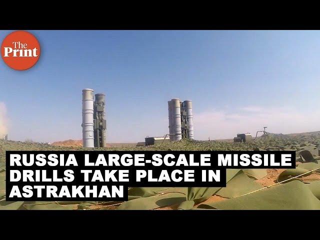 Large-scale missile drills take place in Russia's Astrakhan