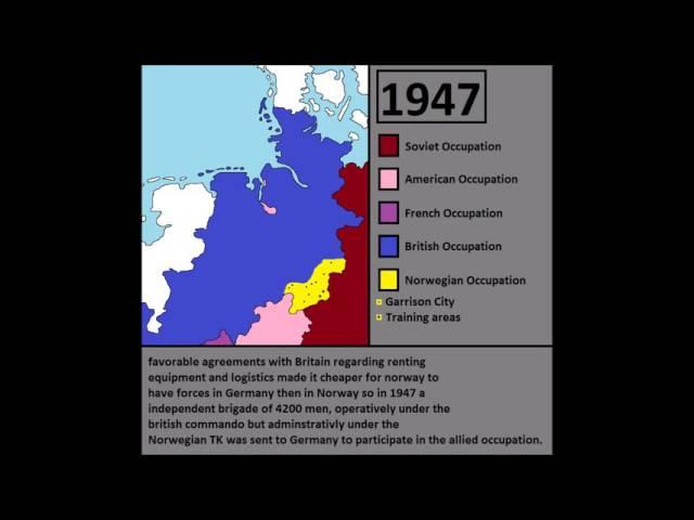 The Norwegian Occupation zones in Germany