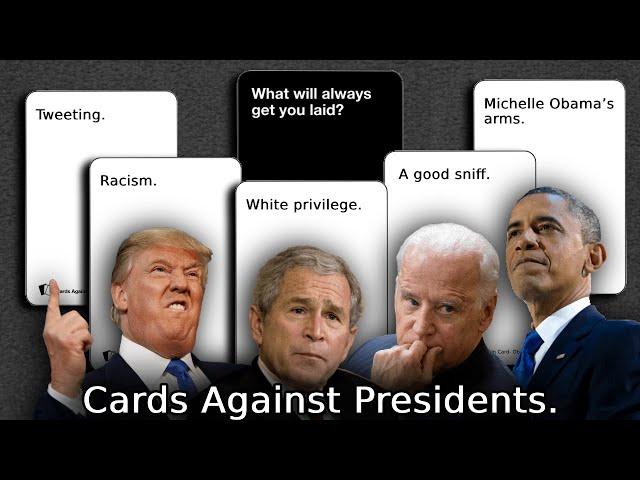 Presidents play Cards Against Humanity