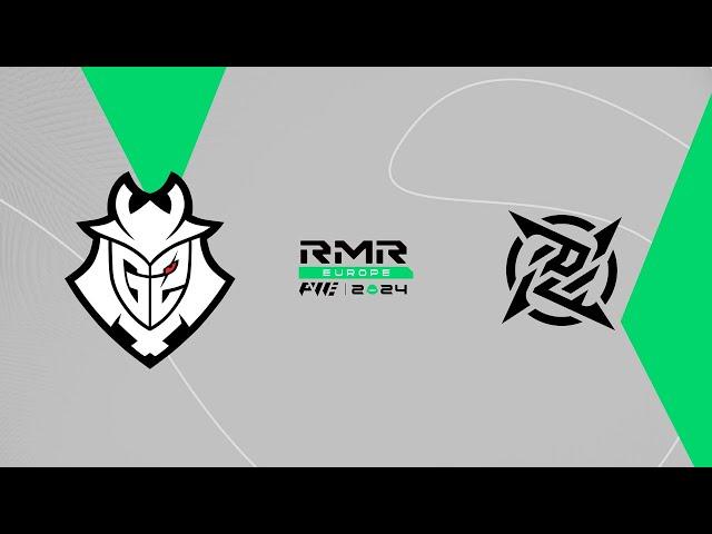 G2 vs NiP - PWE CS2 EU RMR B 2024