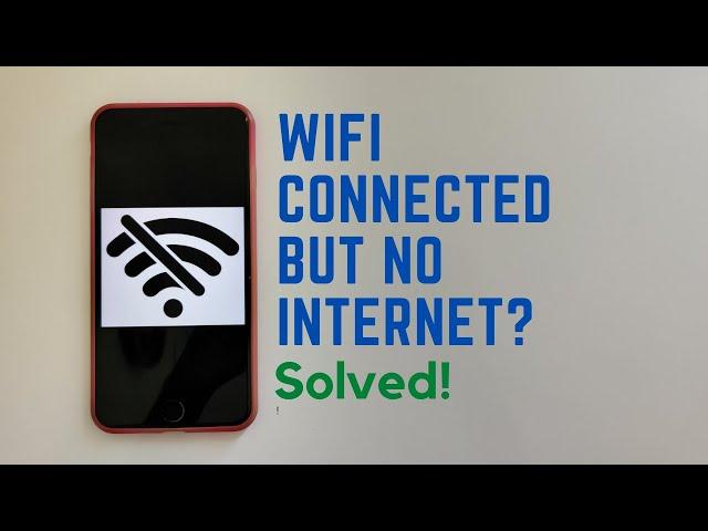 WiFi Connected but no Internet Access Fix | Android | 2024