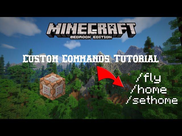 Minecraft: How To Make Custom Commands In Minecraft Bedrock Edition (PS4/XBOX Edition)