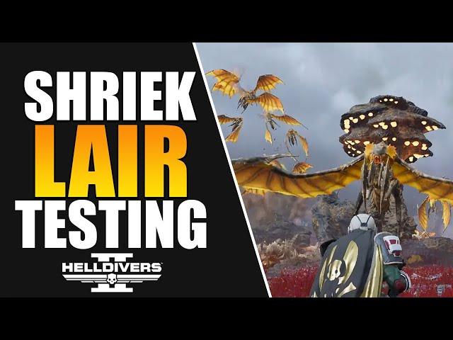 Helldivers 2 - Shrieker Nest Destruction Testing & Tips