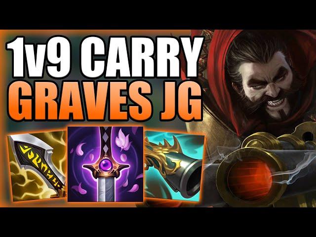 THIS IS HOW YOU CAN SOLO CARRY YOURSELF OUT OF LOW ELO WITH GRAVES JUNGLE! - League of Legends Guide