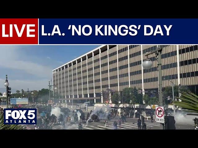 LIVE: "No Kings" Day protests in Los Angeles | FOX 5 News