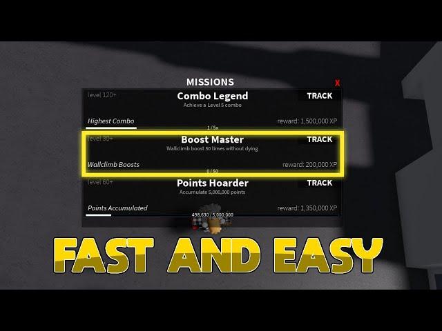 how to complete boost master mission | roblox parkour