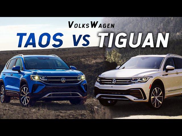 [4K] VOLKSWAGEN TAOS vs TIGUAN COMPARISON VIDEO | Exterior | Interior | Specifications