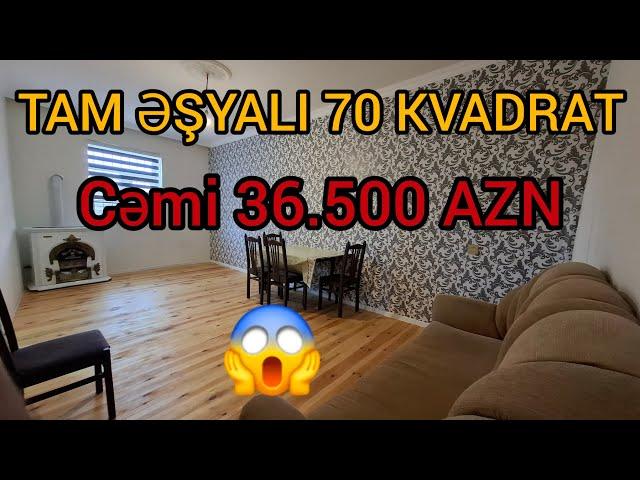 ŞOK️CƏMİ 36.500 AZN️TAM ƏŞYALI 70 KVADRAT EV                                       @elnurgadirov