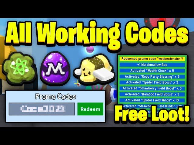 ALL Working Codes 2023 | Bee Swarm SImulator