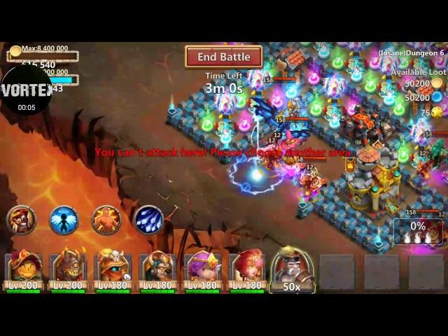 Castle Clash Insane Dungeon 6-4